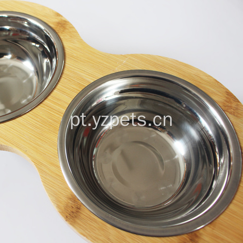 Novo Design Bowl para Pet com Bambu